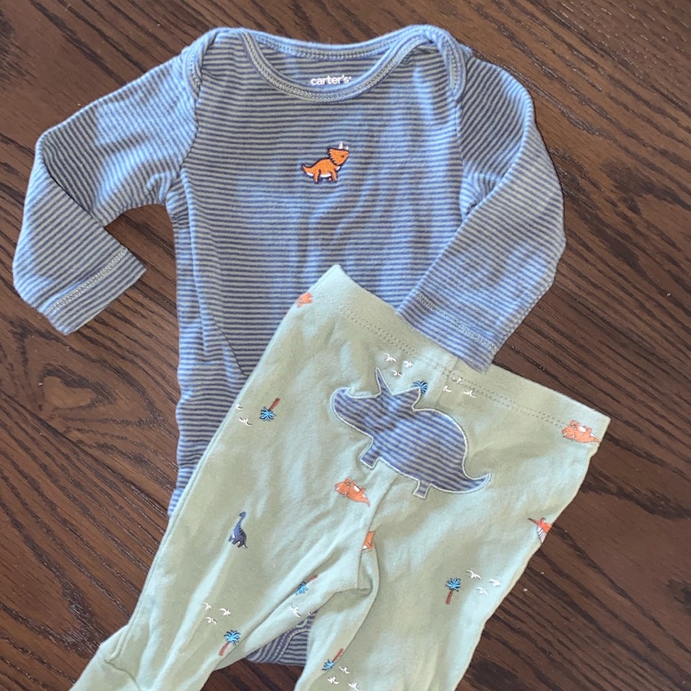 Baby boy dinosaur set